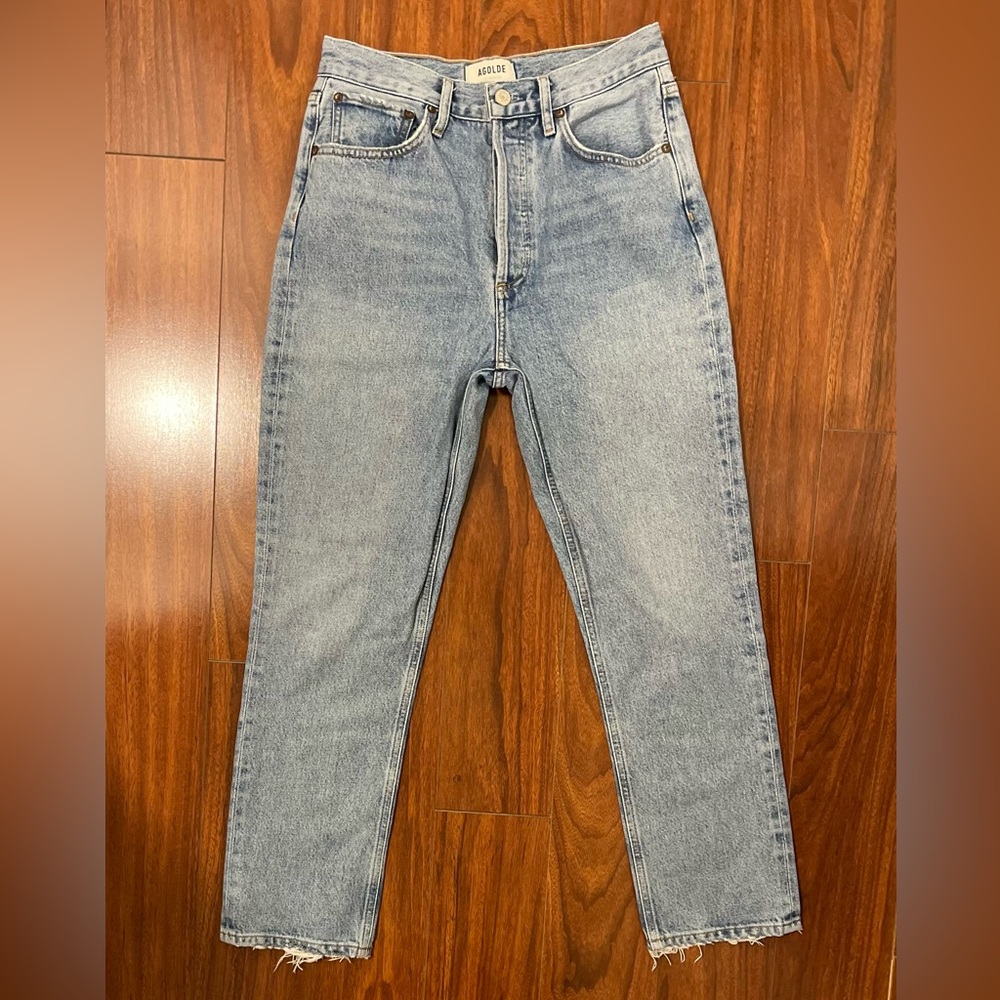 AGOLDE Riley High Rise Straight Crop Jeans - Size 26